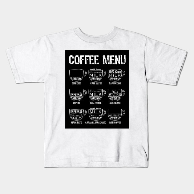 Black Coffee Kids T-Shirt by Blade Runner Thoughts